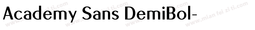 Academy Sans DemiBol字体转换